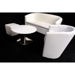 Fauteuil Club Blanc (photo 2)