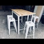 Table Haute plateau bois (photo 5)