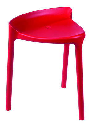 Tabouret Bas Happy gris ou rouge